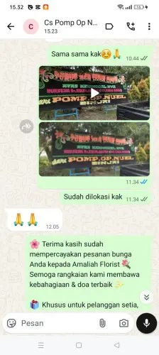 Testimonial Papan Bunga pulo gadung
