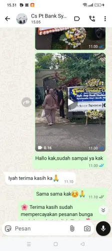 Testimonial Papan Bunga pulo gadung