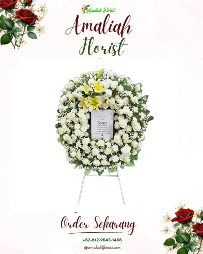 Krans Bunga Duka Cita pulo gadung